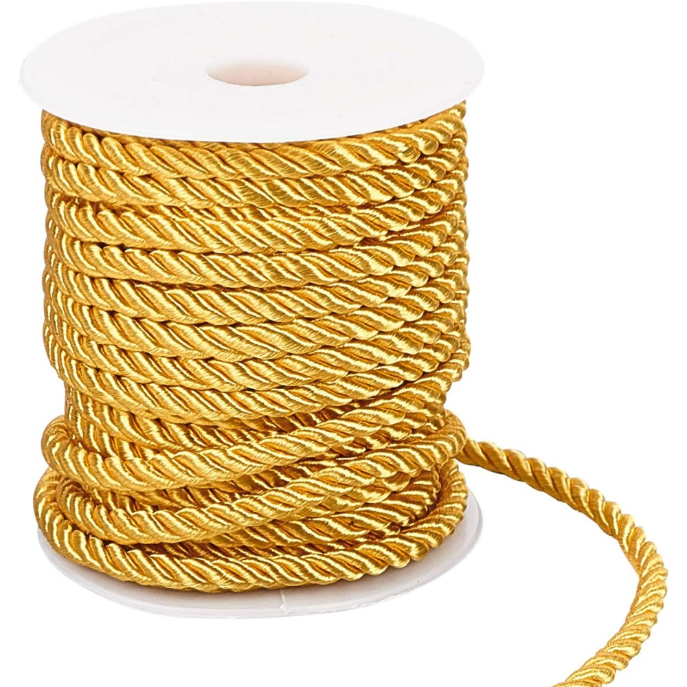 Cord Trim Twisted - 1 rolka 59 stóp Złoty sznurek