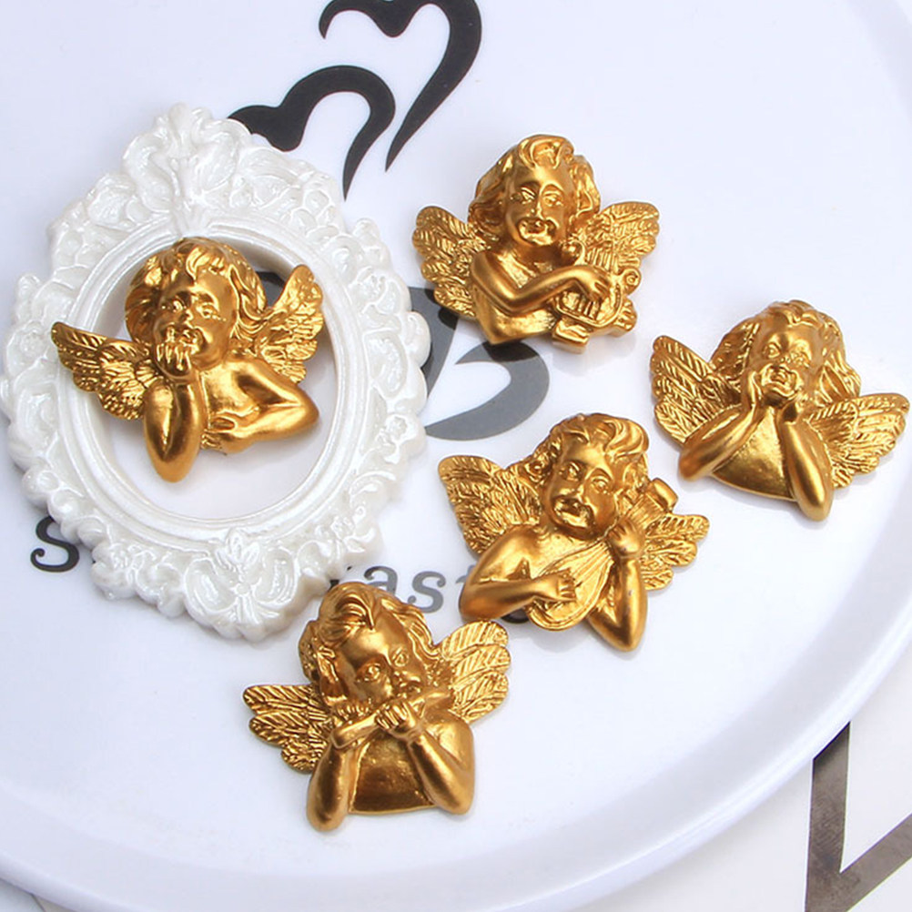 Embellishment Crafts - 15 szt. Żywiczne Aniołki Akcesoria Rękodzieło