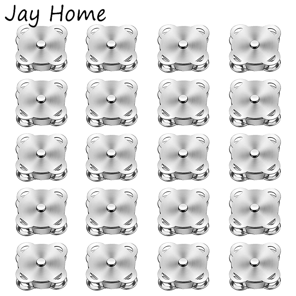 Iron On Stud Set - 20 zestawów magnes metalowe zatrzaski przycisk