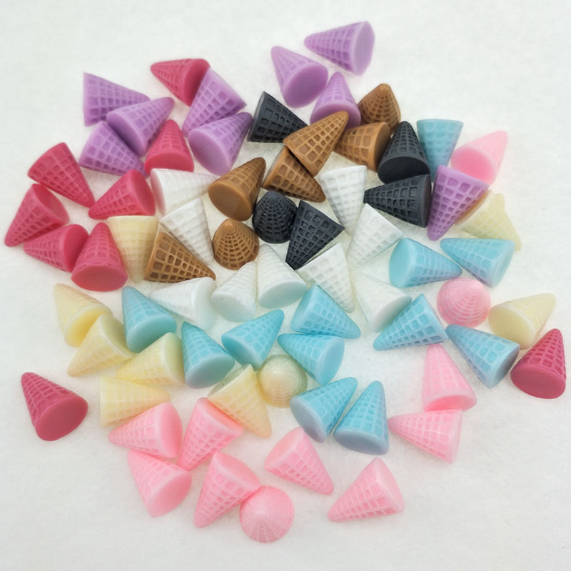 Embellishment Glue Craft - 40 sztuk/partia 1.5*2cm żywica lody rzemiosło