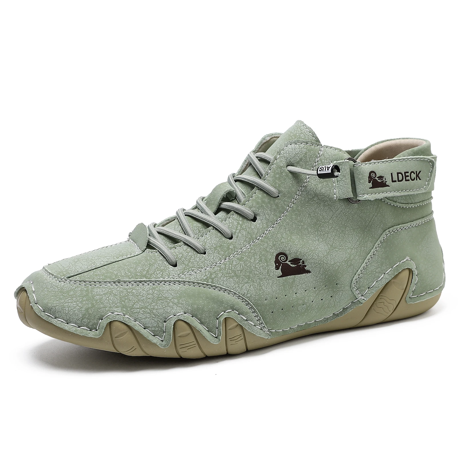 Guipure Lace Panel - Męskie buty ze skóry naturalnej, botki,
