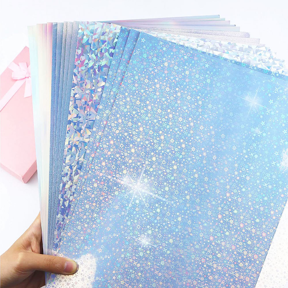 Glitter Vinyl Roll - Brokatowe naklejki samoprzylepne holograficzne przezroczyste laminowanie