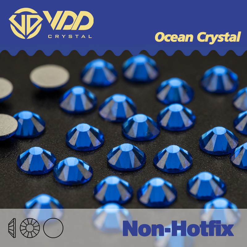 Hotfix Rhinestone Sheet - VDD 029 Capri niebieskie cyrkonie bez