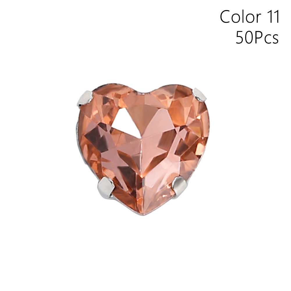 Sew On Rhinestone - 50 sztuk/opakowanie Brokatowe cyrkonie do szycia