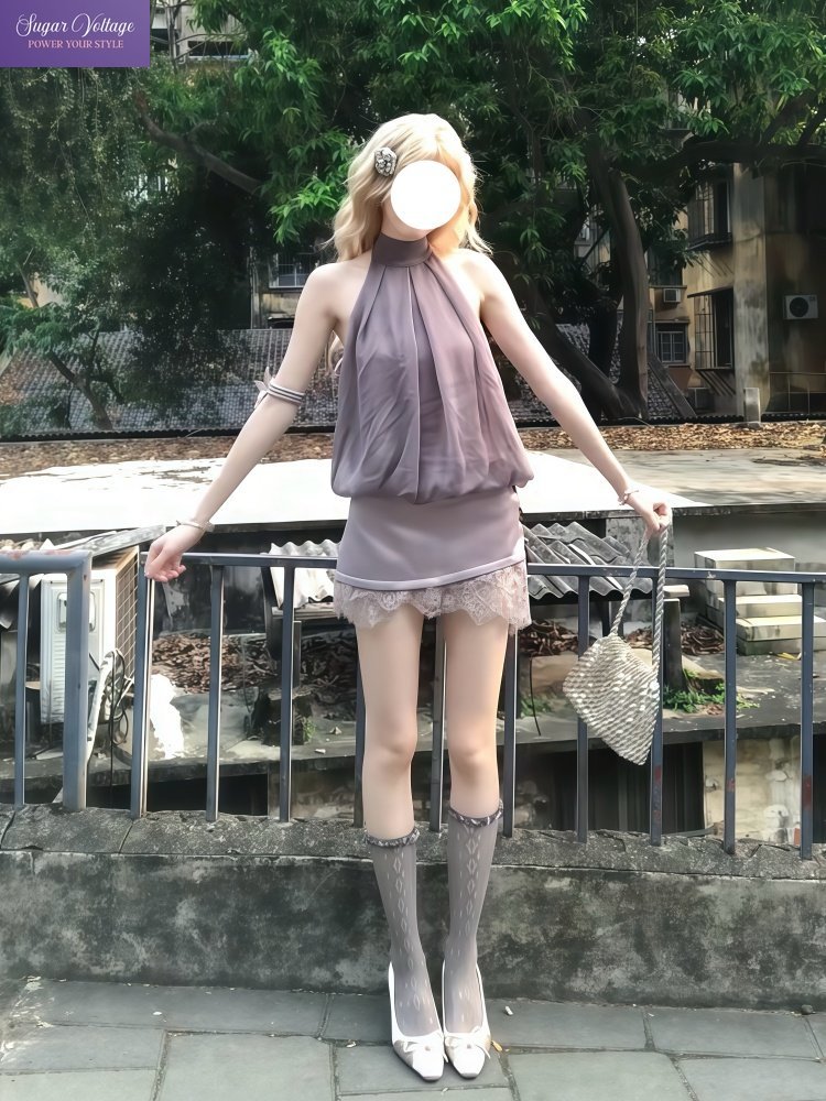 Słodki zestaw Lolita 2-częścio – Lace Ribbon Trim recenzja i cena