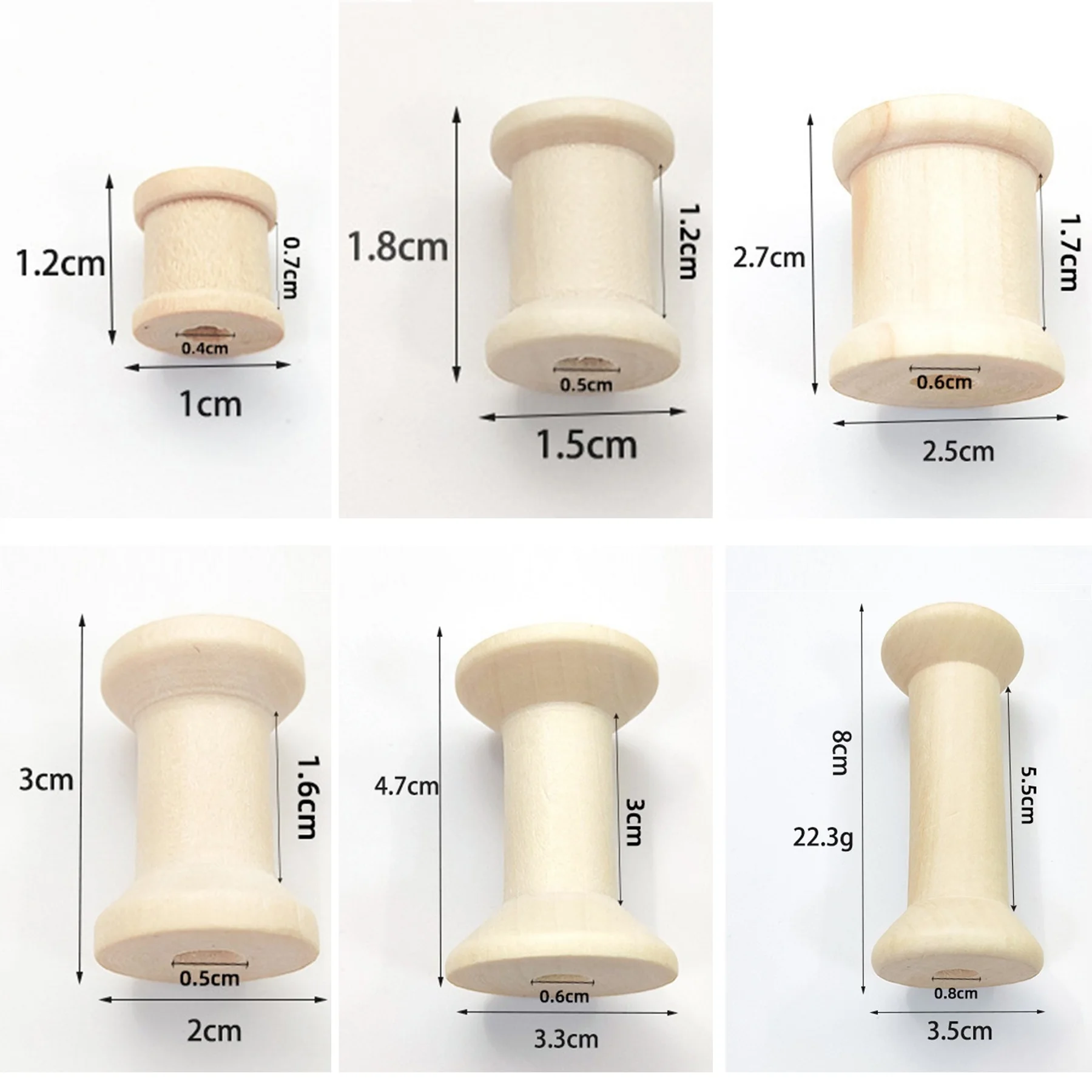 10/5 sztuk Mini drewniane szpu – Organza Ribbon Spool recenzja i cena