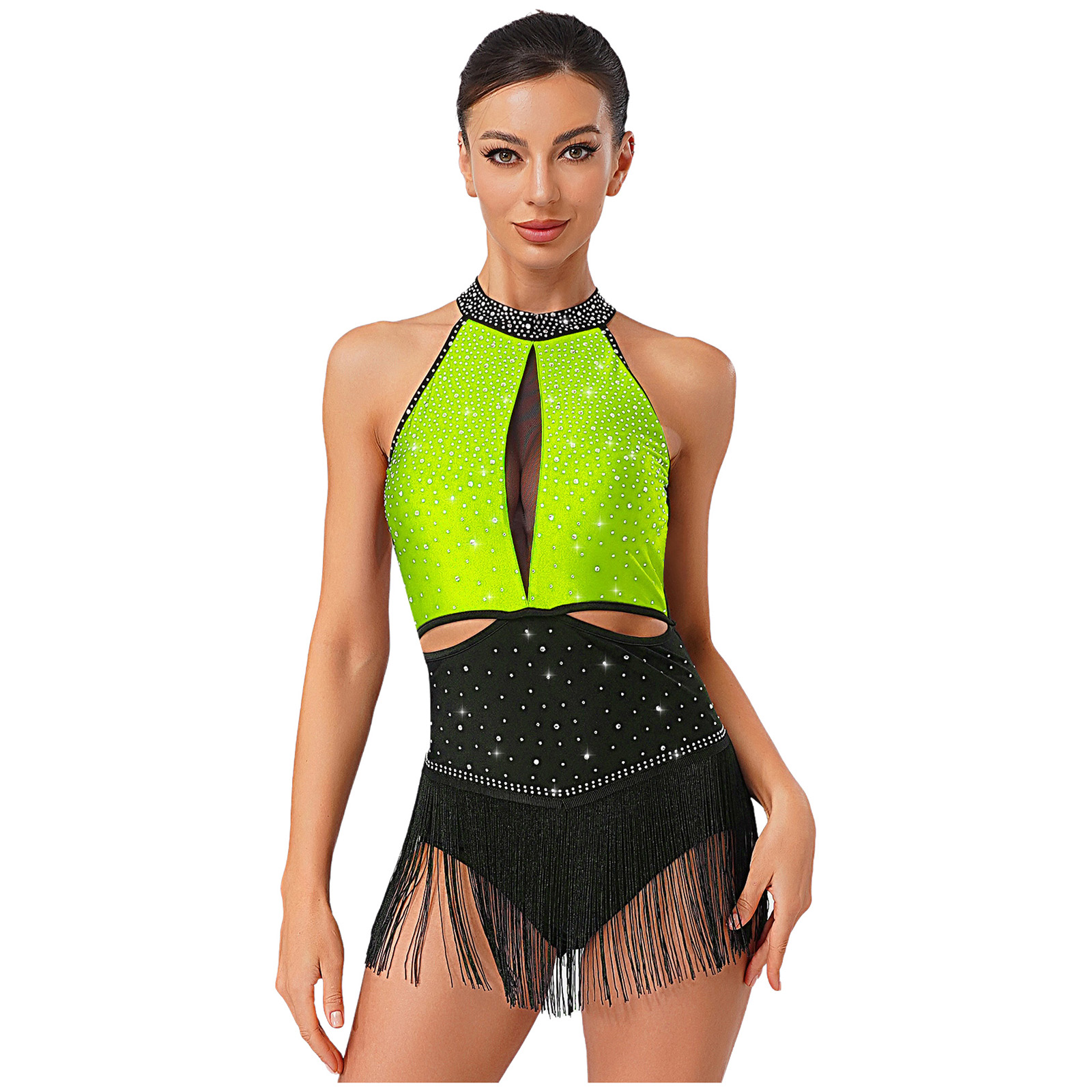 Damskie stroje gimnastyczne do – Rhinestone Banding Trim recenzja i cena