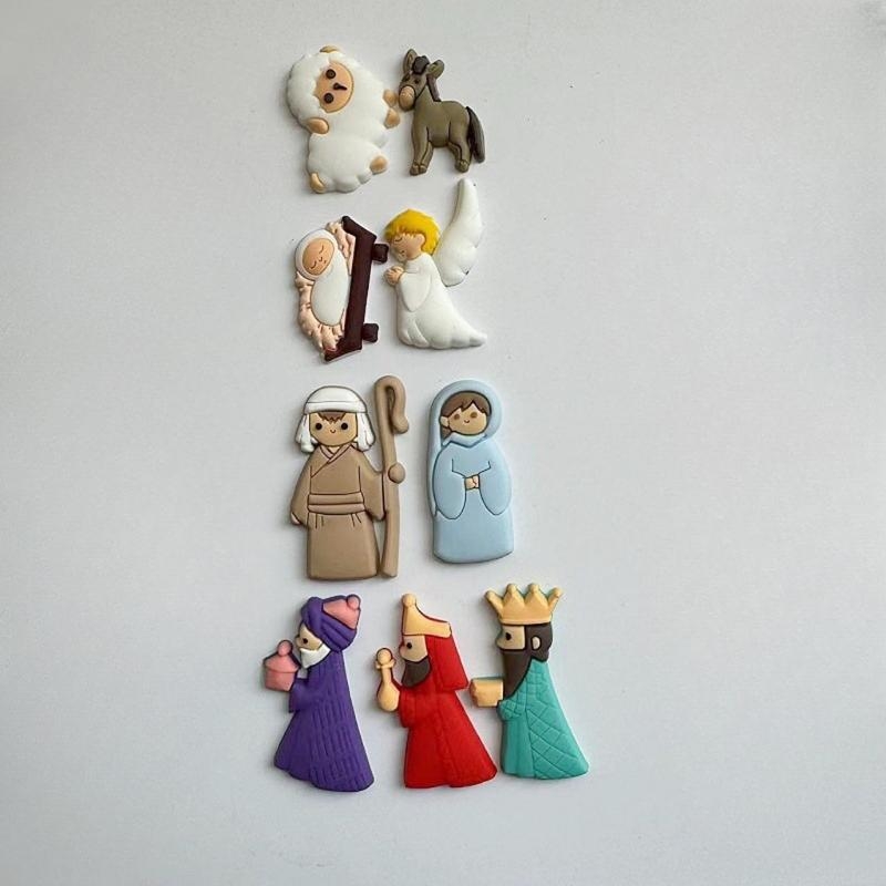 G6KF 9pcs/Set Nativity Scene P – Christmas Craft Embellishment recenzja i cena
