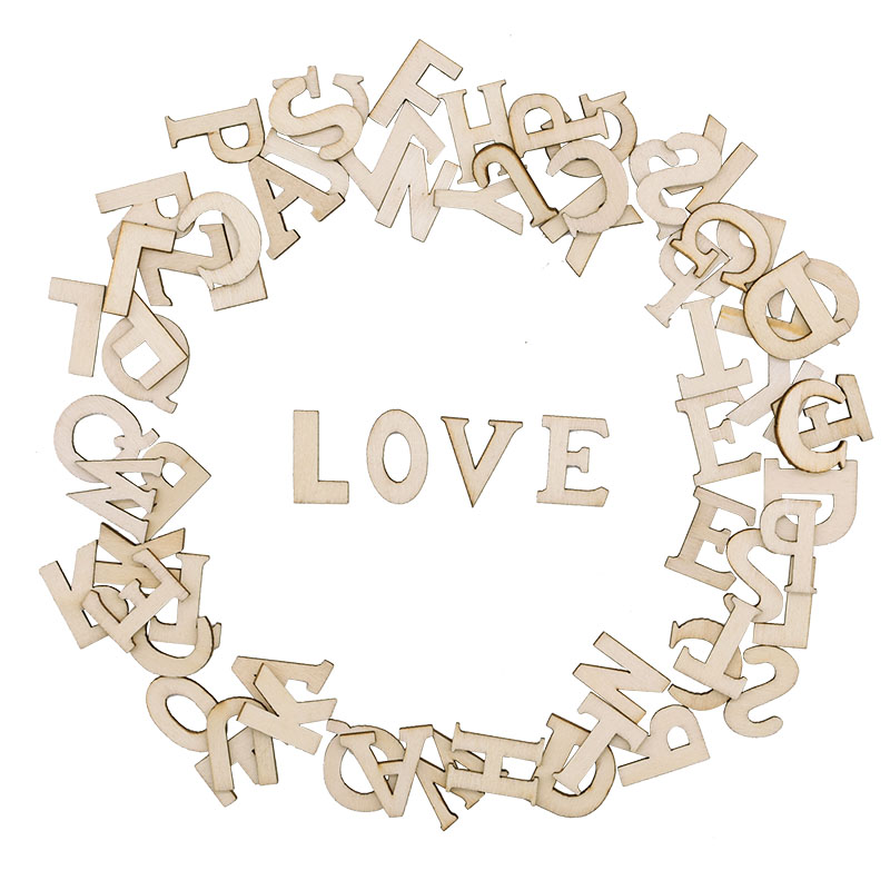 100szt Litery Drewniany Alfabe – Craft Embellishments recenzja i cena