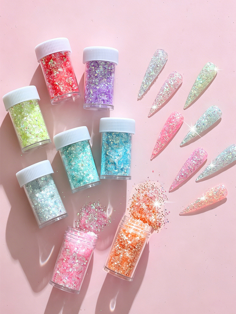 8 Kolorów Holograficzne Płatki – Glitter Vinyl Roll recenzja i cena