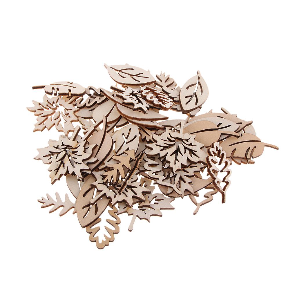 50 Pieces Wooden Leaves Embell – Christmas Craft Embellishment recenzja i cena