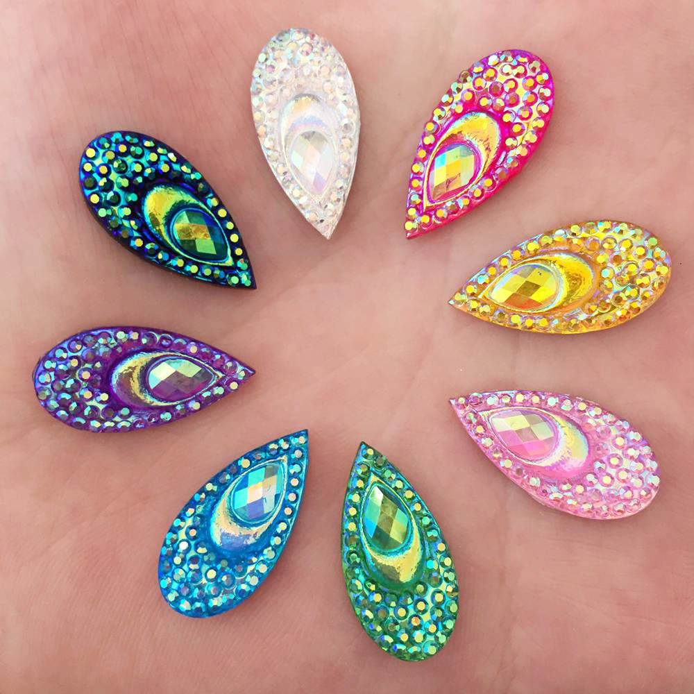 40 sztuk żywica 10*20mm łezka  – Embellishment Glue Craft recenzja i cena