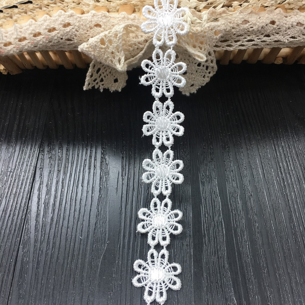 Śliczne puste kwiaty odzież ko – Lace Ribbon Trim recenzja i cena