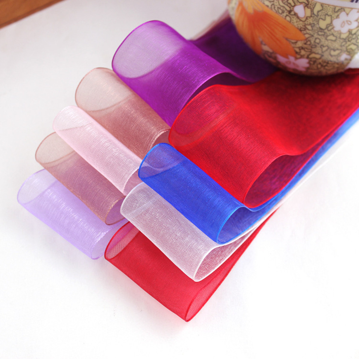 50 jardów 10/20/25mm szpula sa – Organza Ribbon Spool recenzja i cena