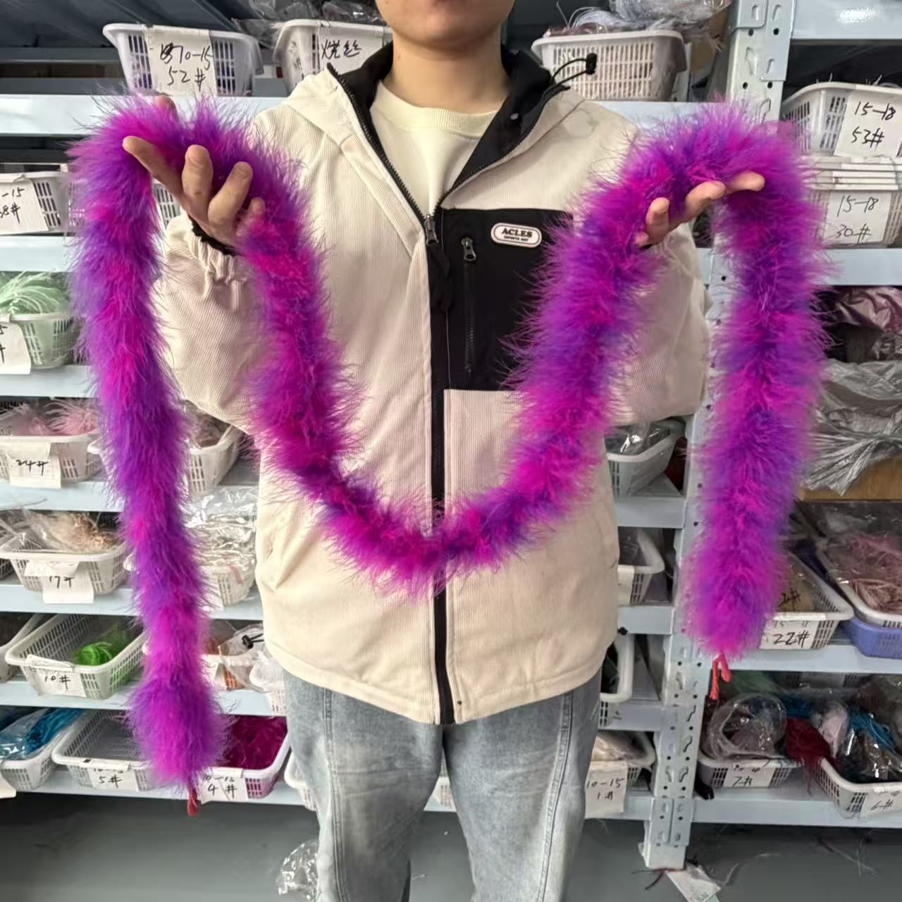 Wielobarwna boa z piór marabu  – Feather Trim Marabou recenzja i cena