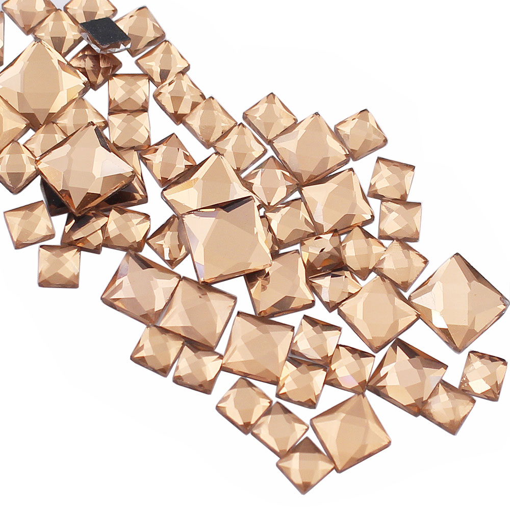 Kryształki 5mm 8mm 10mm Kwadra – Hotfix Rhinestone Sheet recenzja i cena