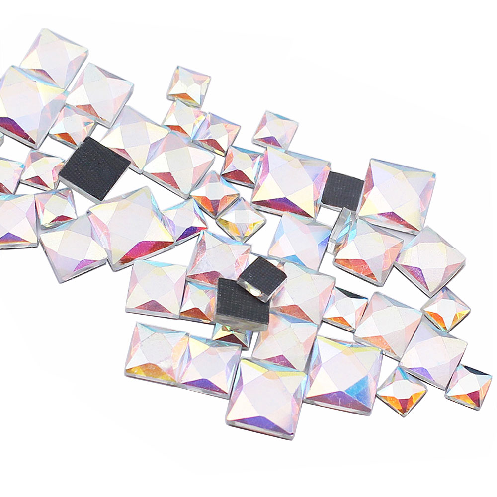 Kryształki 5mm 8mm 10mm Kwadra – Hotfix Rhinestone Sheet recenzja i cena