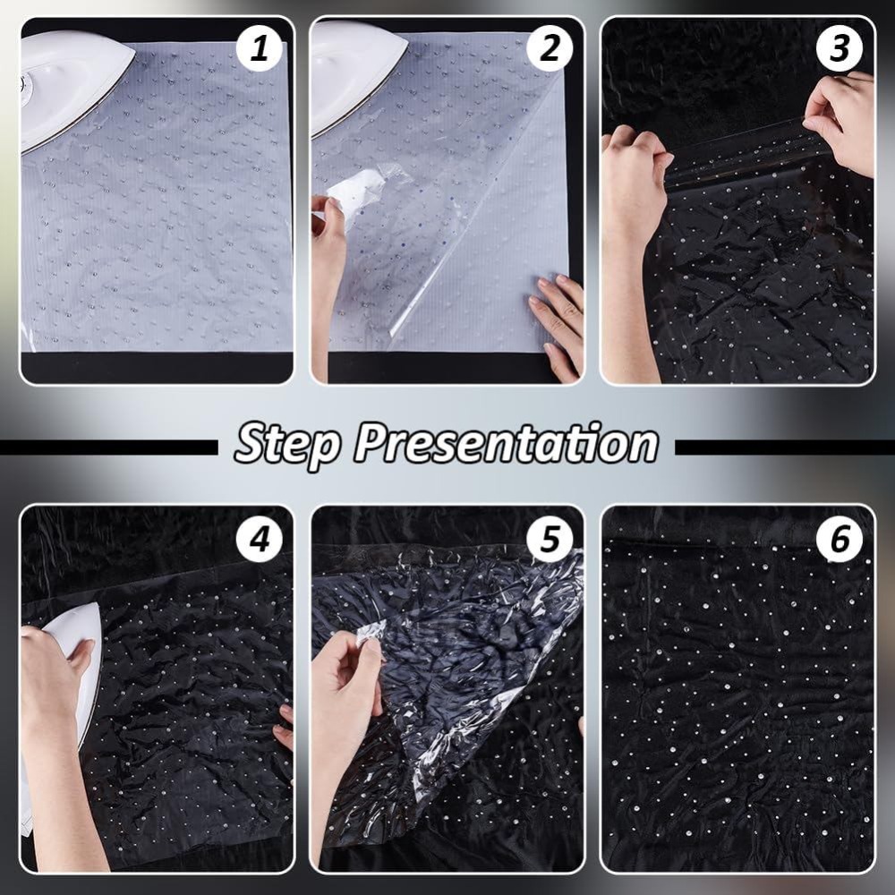 10 arkuszy brokatowych, napras – Hotfix Rhinestone Sheet recenzja i cena