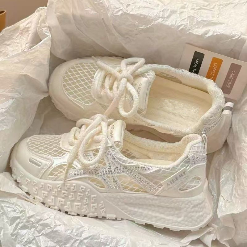 Letnie damskie sneakersy z sia – Crystal Mesh Fabric recenzja i cena