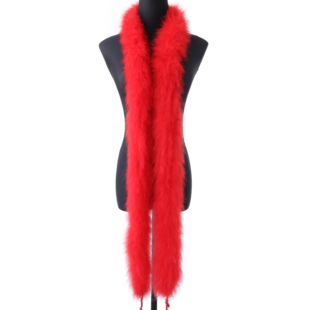 2M 50g Czerwona Puszysta Boa z – Feather Trim Marabou recenzja i cena