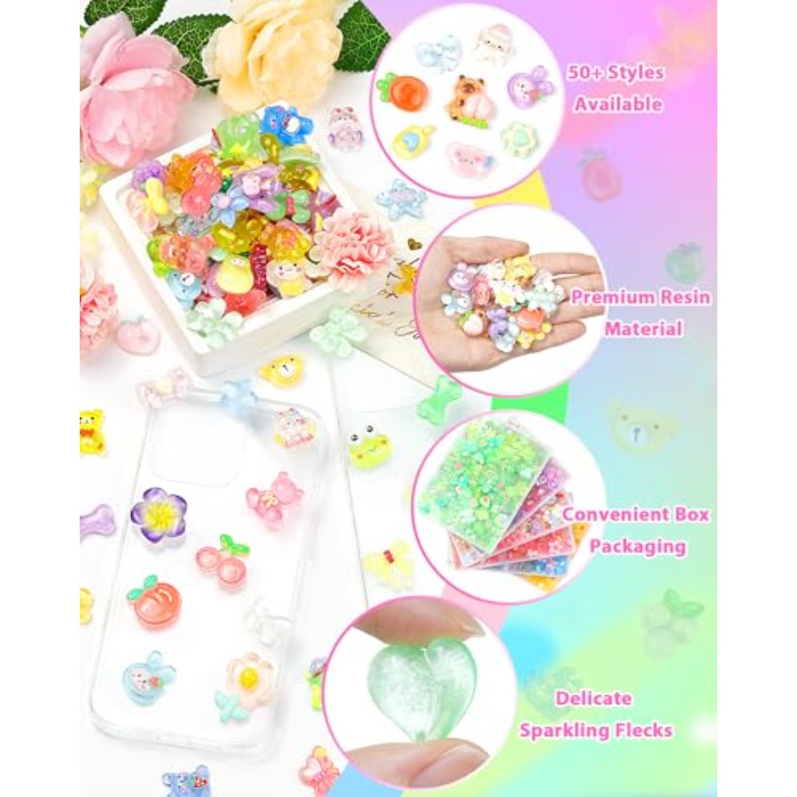 100 SZTUK Uroczych Ozdób do Sl – Easter Craft Embellishment Set recenzja i cena